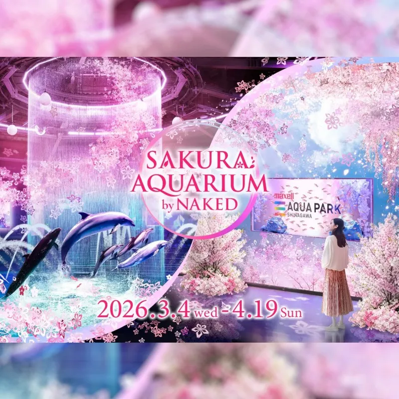 マクセル アクアパーク品川、生きものと楽しむ「幻想的なお花見アート」桜に包まれるフォトジェニックな没入空間へ　―3月4日（水）～ 4月19日（日）まで　株式会社ネイキッド