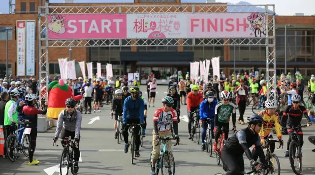 【山梨県中央市】「桃と桜のサイクリング2026～リニアライドやまなし中央～」を開催します！春の一日を満喫してください。2026年４月１２日（日）中央市