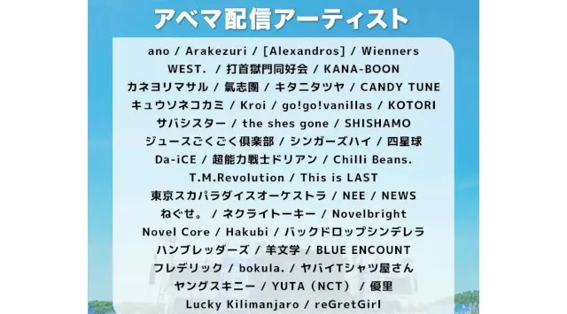 5月30日（土）＆31日（日）開催『メトロック2026』大阪公演を「ABEMA」で無料独占生中継！～5月28日（木）＆29日（金）には東京公演の最速放送も～初参戦アーティストが続々登場！