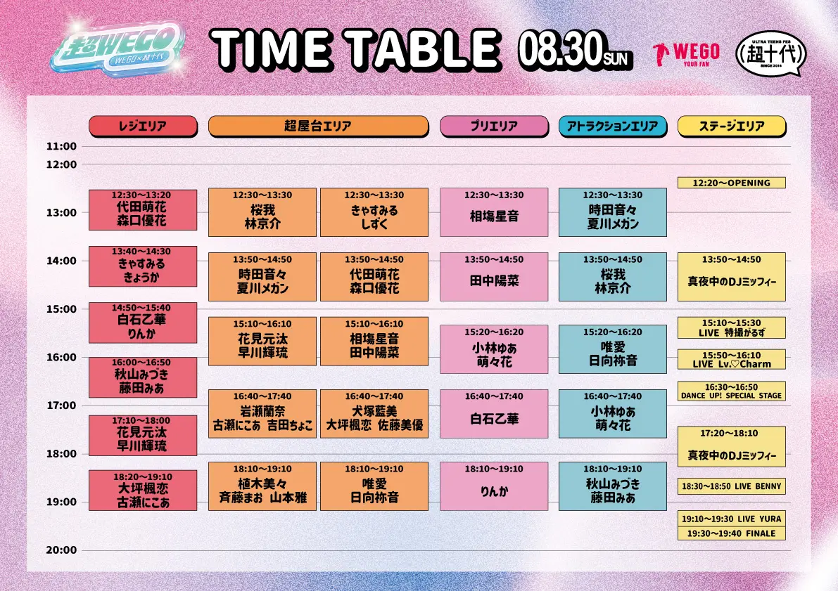 超十代 × WEGOの超プレミアムな体験型店頭フェス『超WEGO 2026』開催決定！総勢60名を超える出演者が集結し、初の2DAYS開催！株式会社ウィゴー