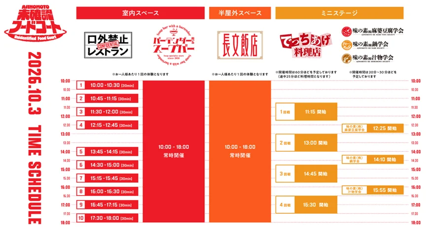 味の素㈱社員・インフルエンサー・生活者が共創する新たな食体験イベント　味の素㈱史上初※の食フェス「AJINOMOTO 未確認フードコート」を10月3日に開催！味の素株式会社