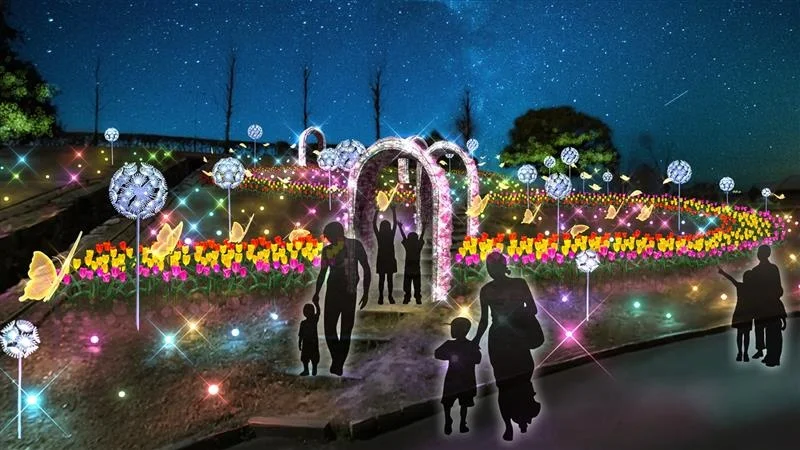 【イルミネーション】100万球を超える輝き“Wonder Night Hill 2026-2027” 【ハーベストの丘】光るカピバラや体験型イルミネーションなども設置　5年目となる今年はエリア拡大