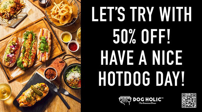 本場USAにだって負けない デリバリーホットドッグ専門店DOG HOLICが大阪に登場！ 「LET’S TRY WITH 50%OFF!」オープニングイベントを開催中！株式会社麦の穂