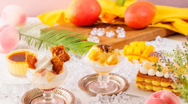 【神戸北野ホテル】2022年6月1日（水）〜8月31日（水）ナイトデザートPrivate Party～Mango＆Peach～開催 かき氷と洋菓子が合体！？「味変ハイブリットかき氷」が初登場！
