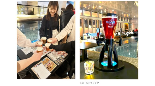 新宿のプール付き屋内テラスで乾杯！「東急歌舞伎町タワー」で婚活ビールフェスを開催します。屋内リゾート空間で“飲みながら出逢える”大人のためのビールフェス！